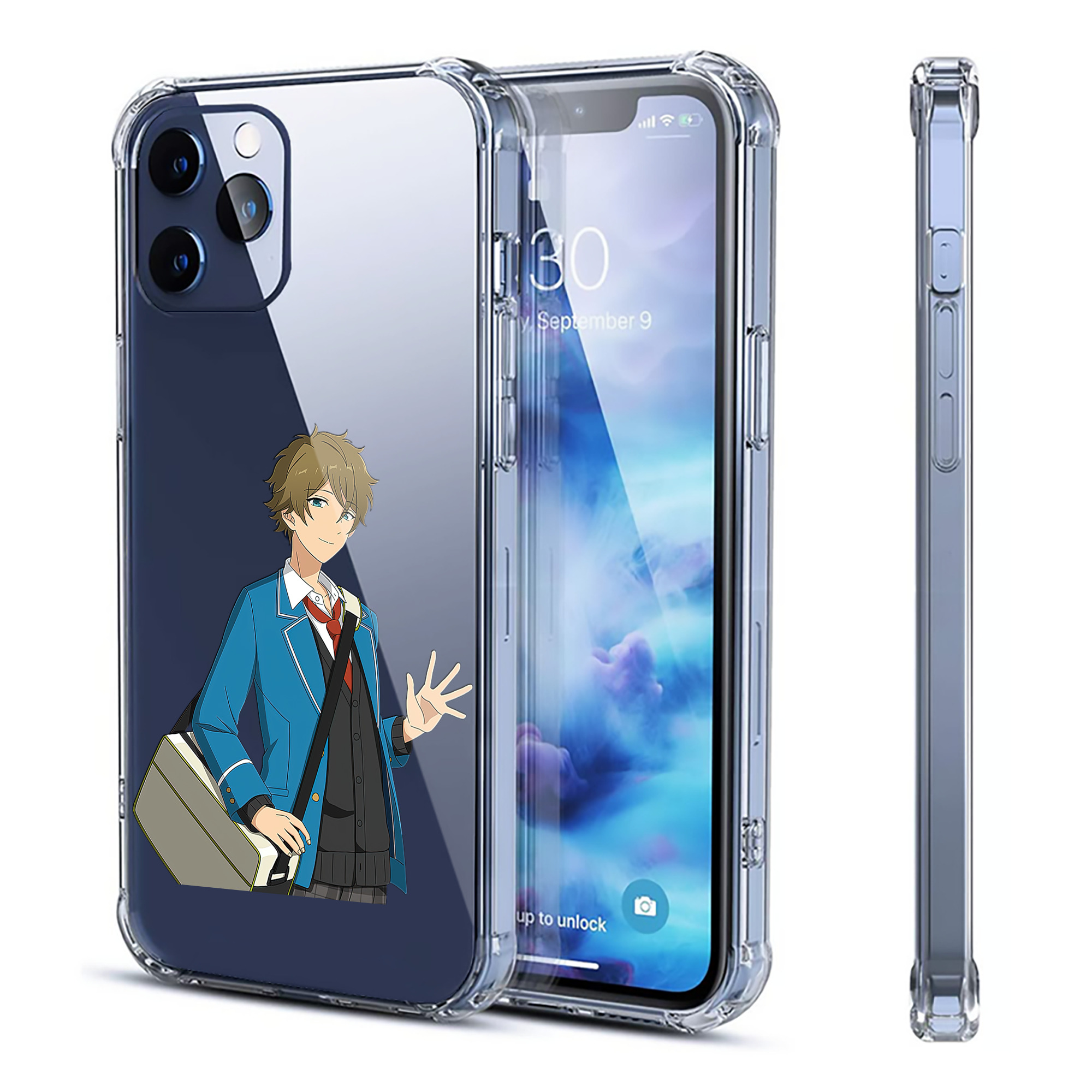 （画像用） あんさんぶるスターズ! Ensemble Stars 【iPhone 12シリーズ対応】透明スマホケース（クリアソフトケース）
